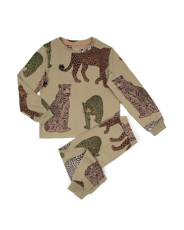 Kids' Green Leopard Print